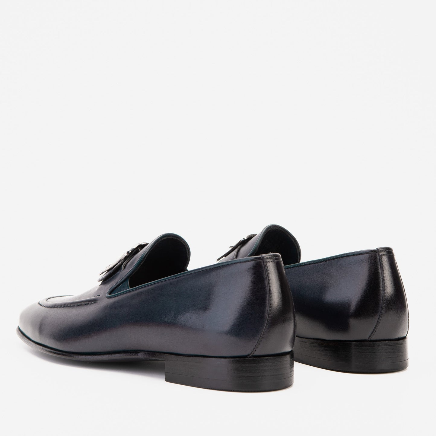 The Astoria Navy Buffalo Leather Men’s Loafer