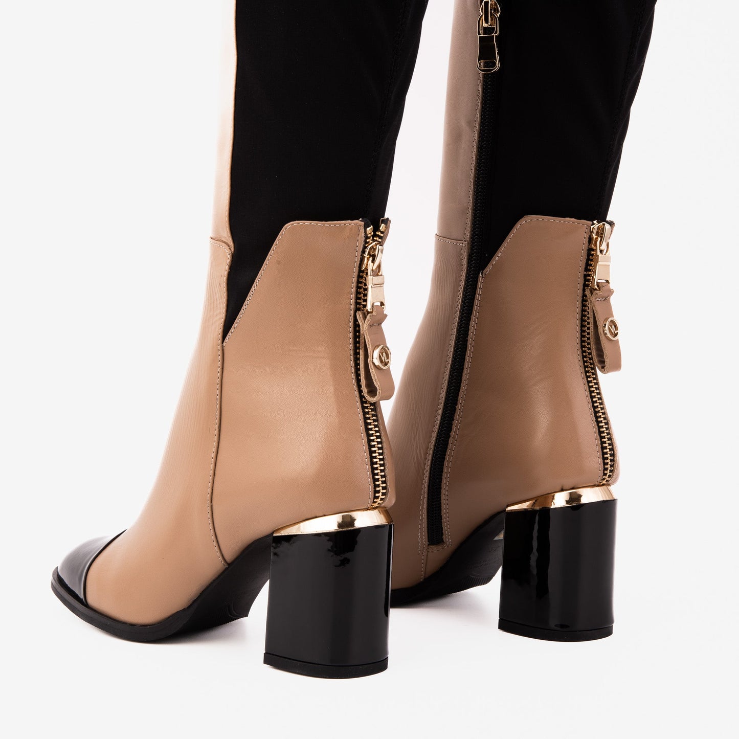 The Verona Cream Leather Knee High Women Boot