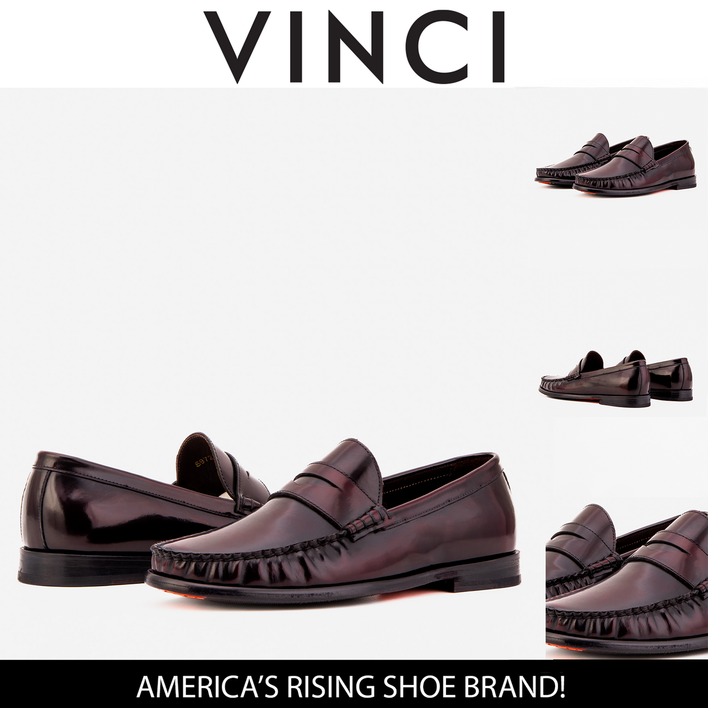 The Belmont Burgundy Polished Leather Men Loafer