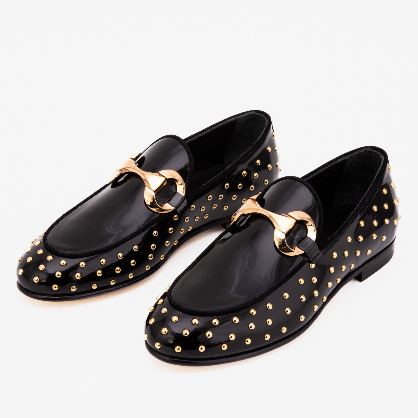The Jupiter Shoe Black Spike Leather Bit Dress Loafer Limited Edition Women Shoe
