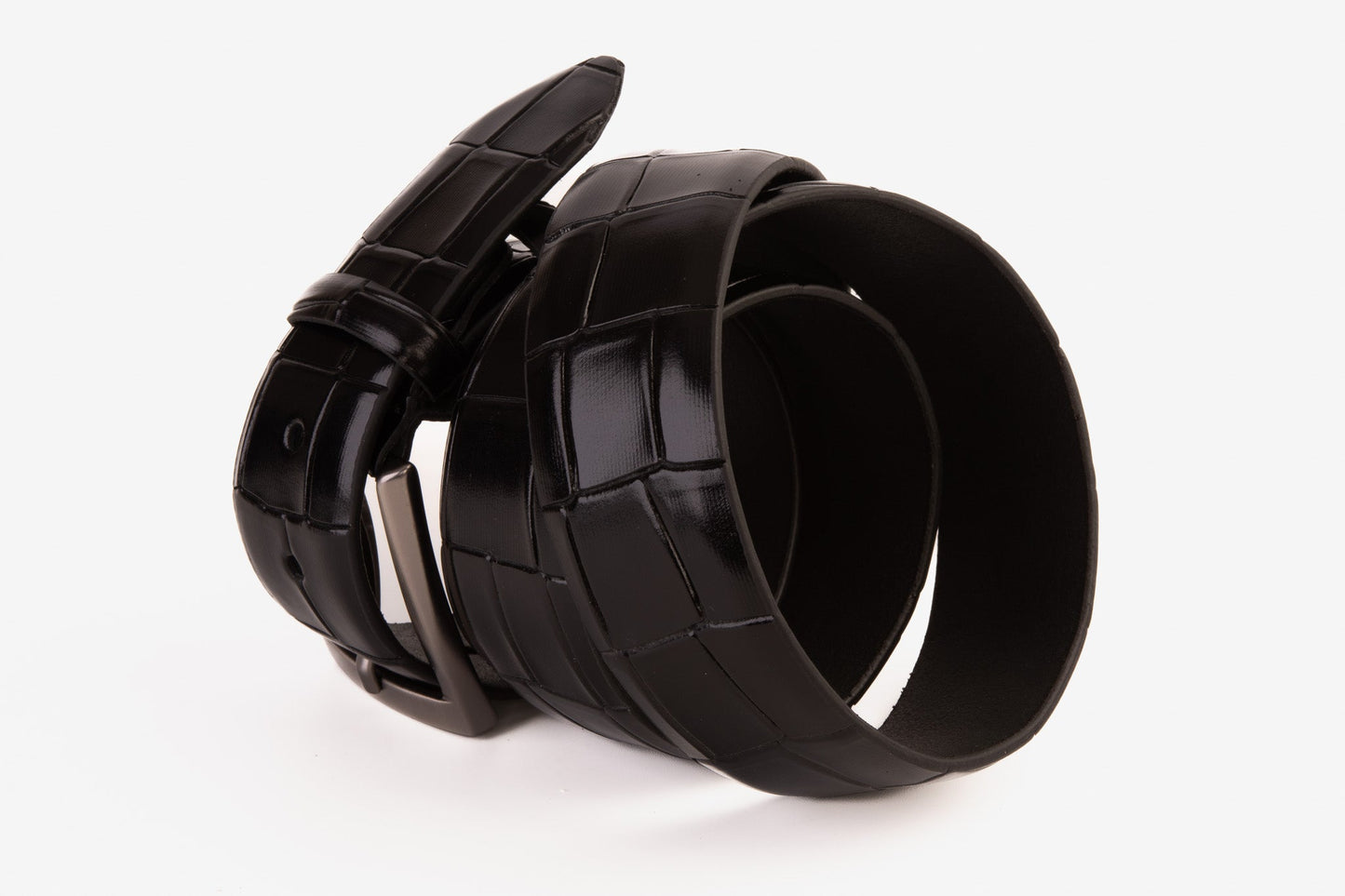 The Patton Black Calfskin Belt