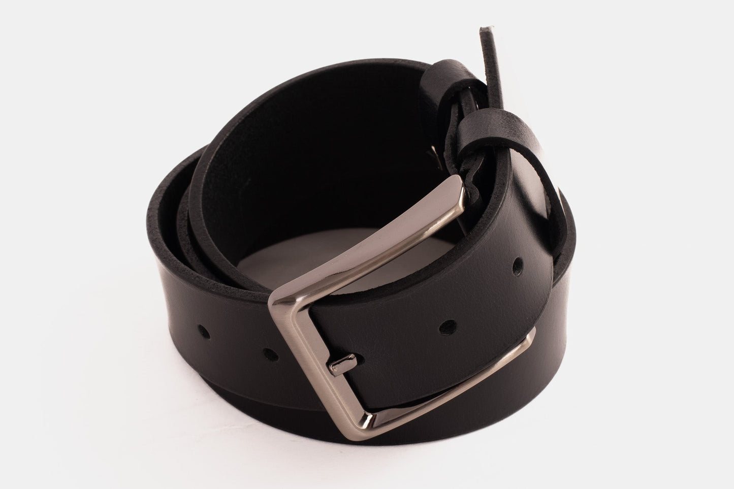 The Mercury Black Calfskin Belt