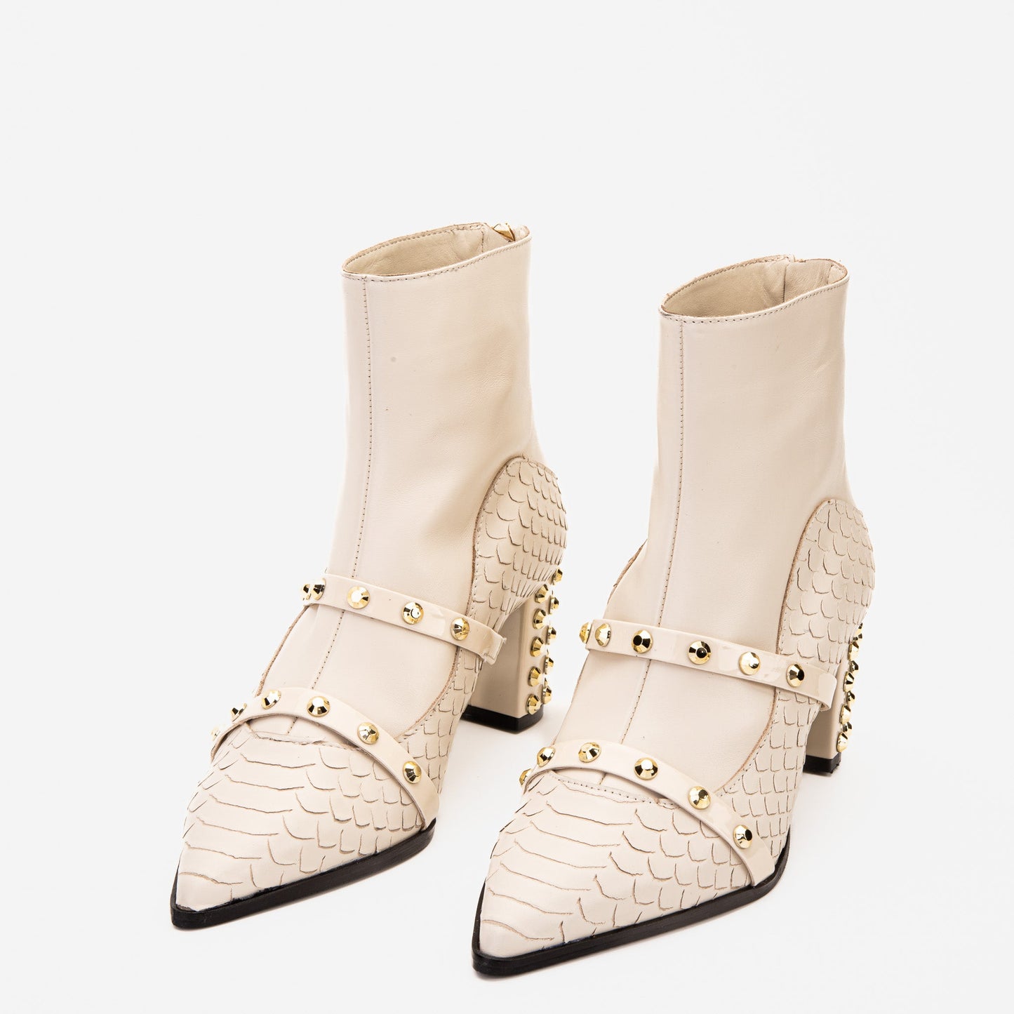 The Valentina Leather Block Heel Women Boot