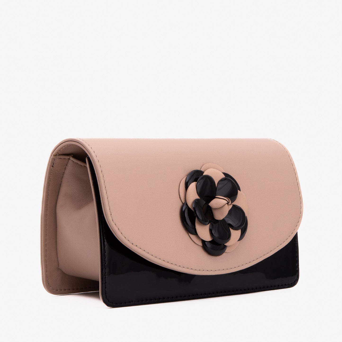The Diva Beige Leather Handbag