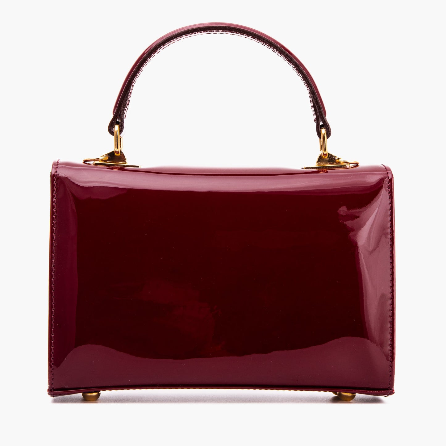 The Rosalinda Burgundy Leather Handbag