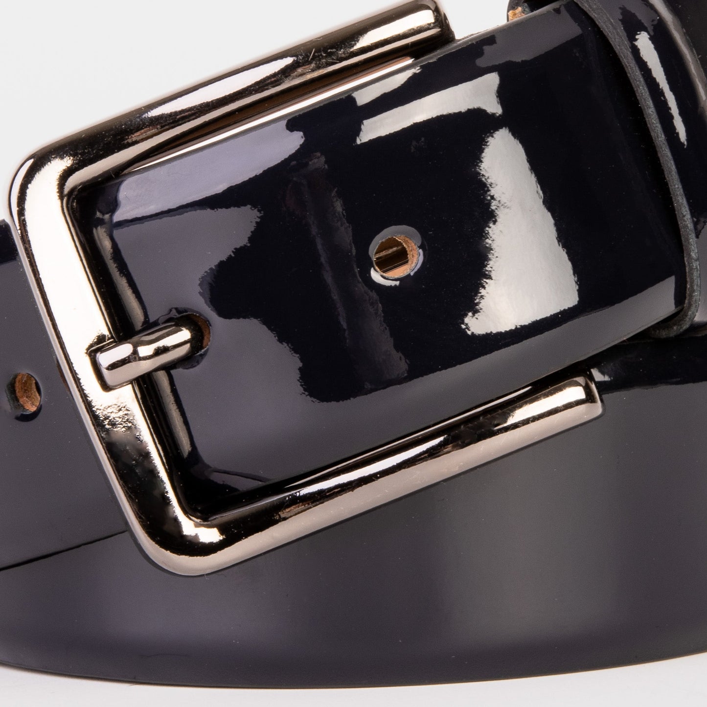The Dodoma Navy  Patent Leather Belt