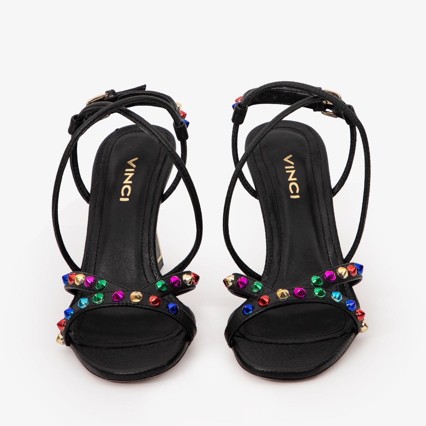 The Aurora Black Leather Strappy Women Sandal