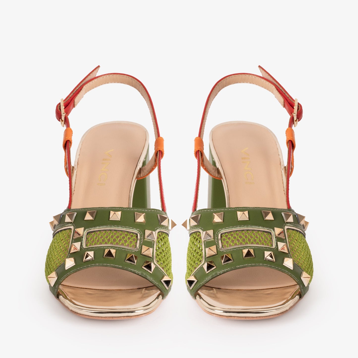 The Linea Green Leather Women Slingback Shoe