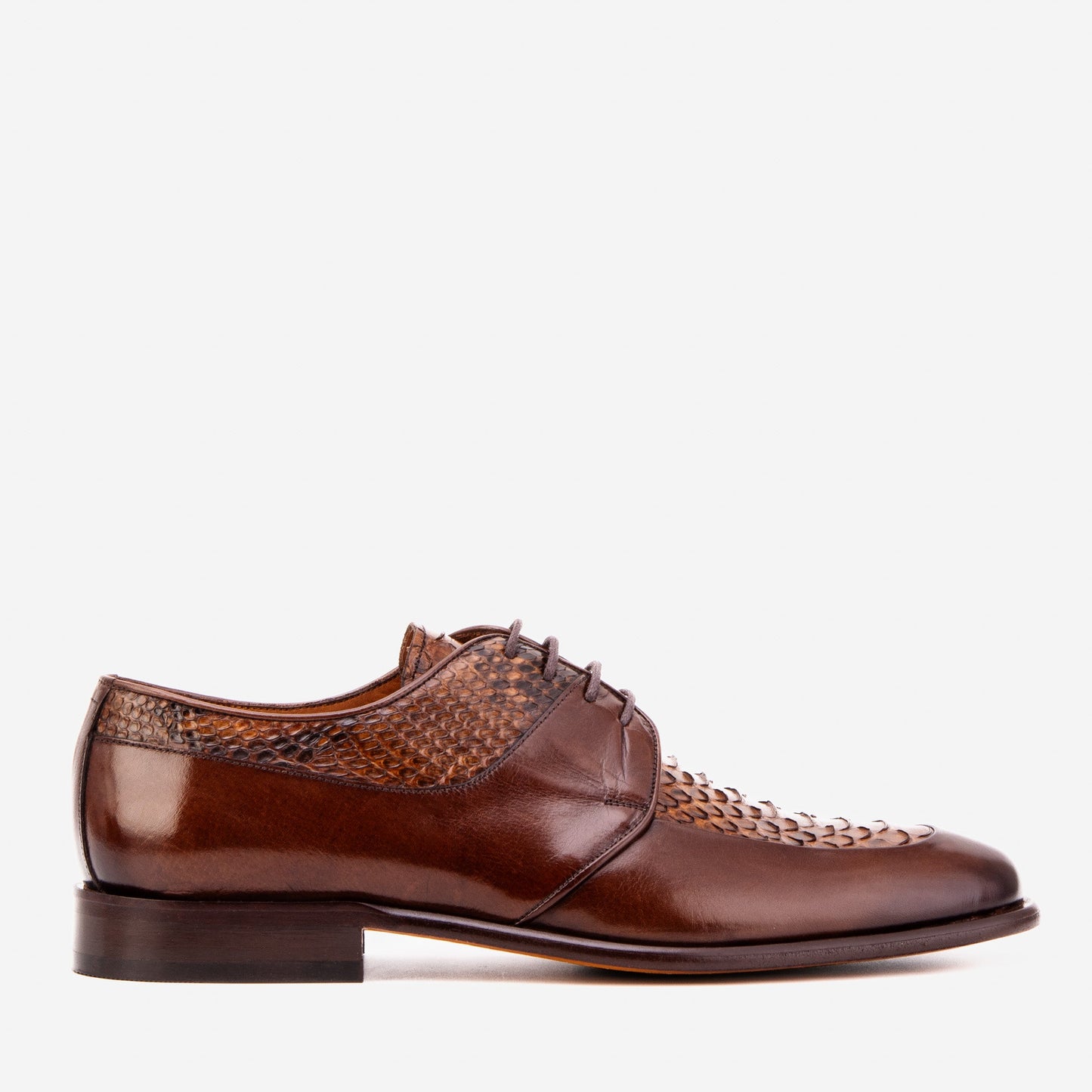 The Arven Tan Python Leather Men Shoe