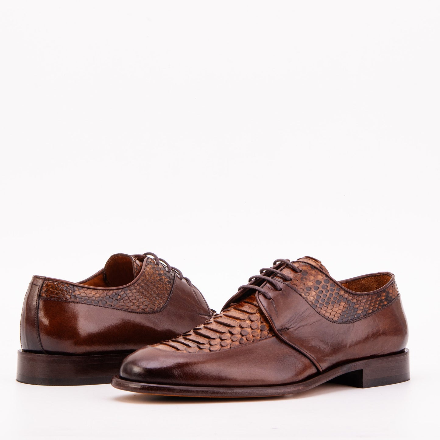 The Arven Tan Python Leather Men Shoe