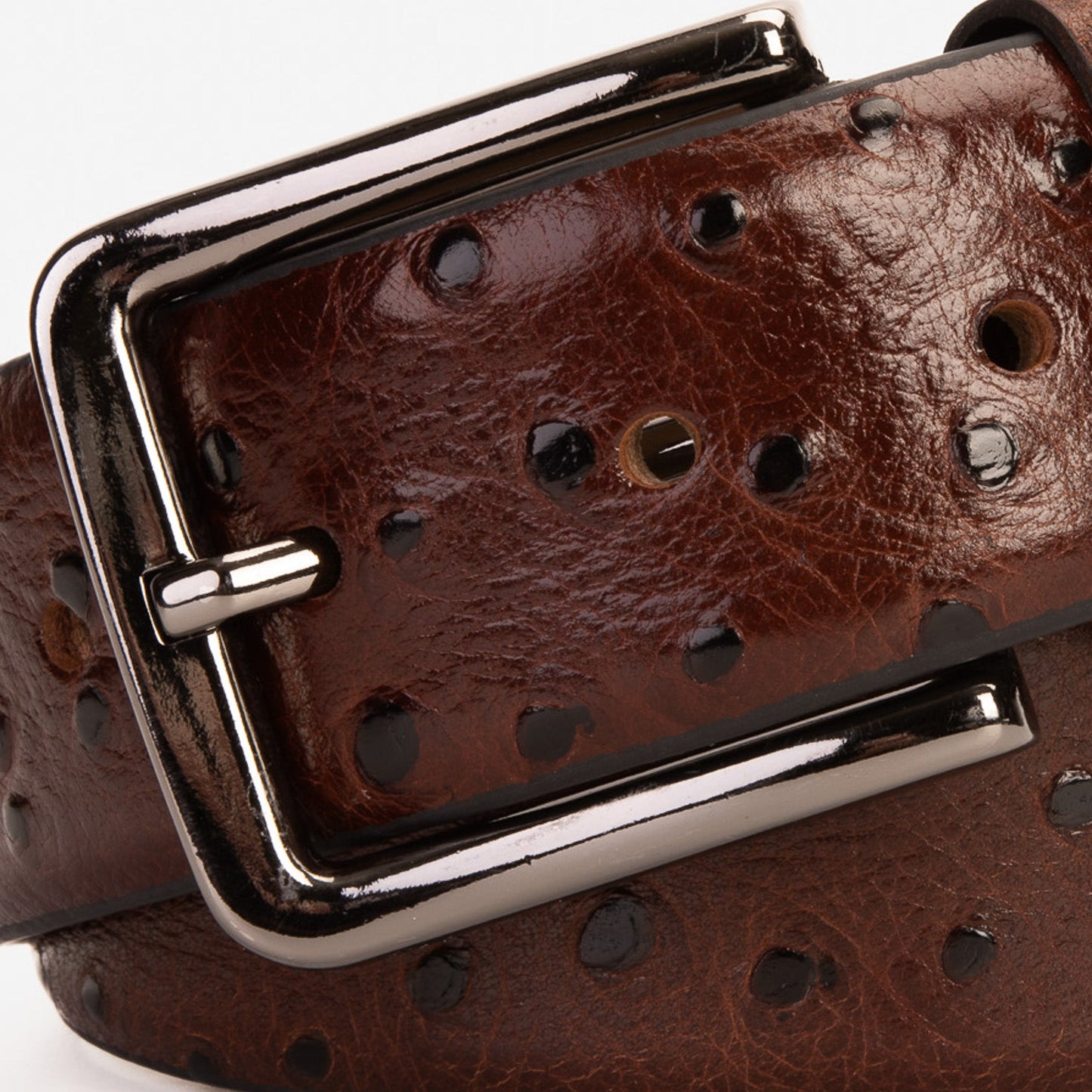 The Dallas Brown Calfskin Belt