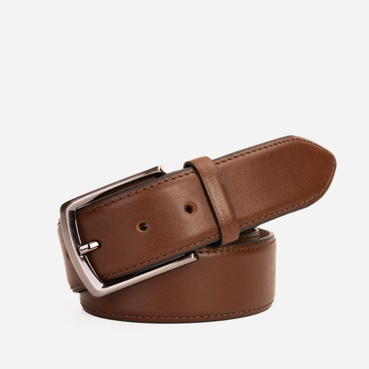 The Torino Brown Calfskin Belt