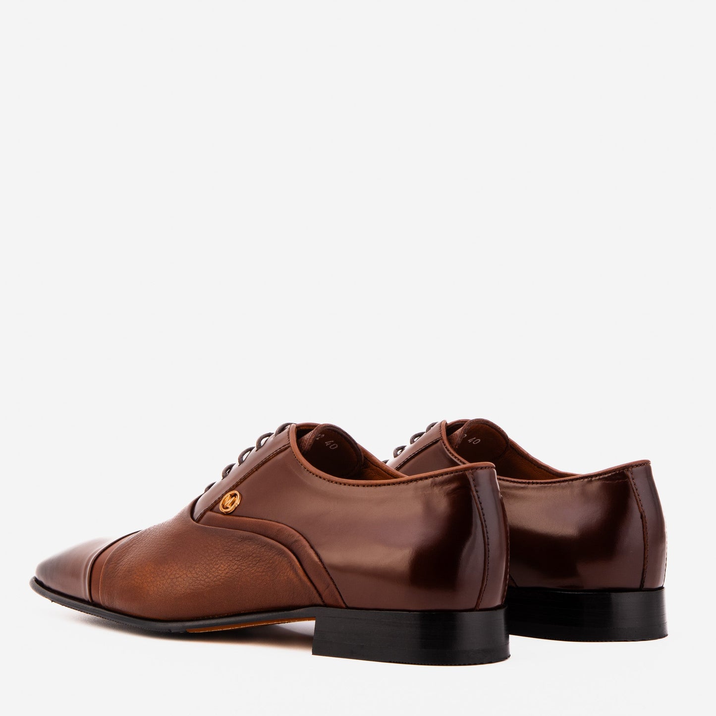 The Rockwell Handmade Tan Leather Cap Toe Oxford Men Shoe