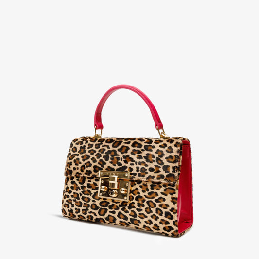 The Olbia Leopard Leather Handbag