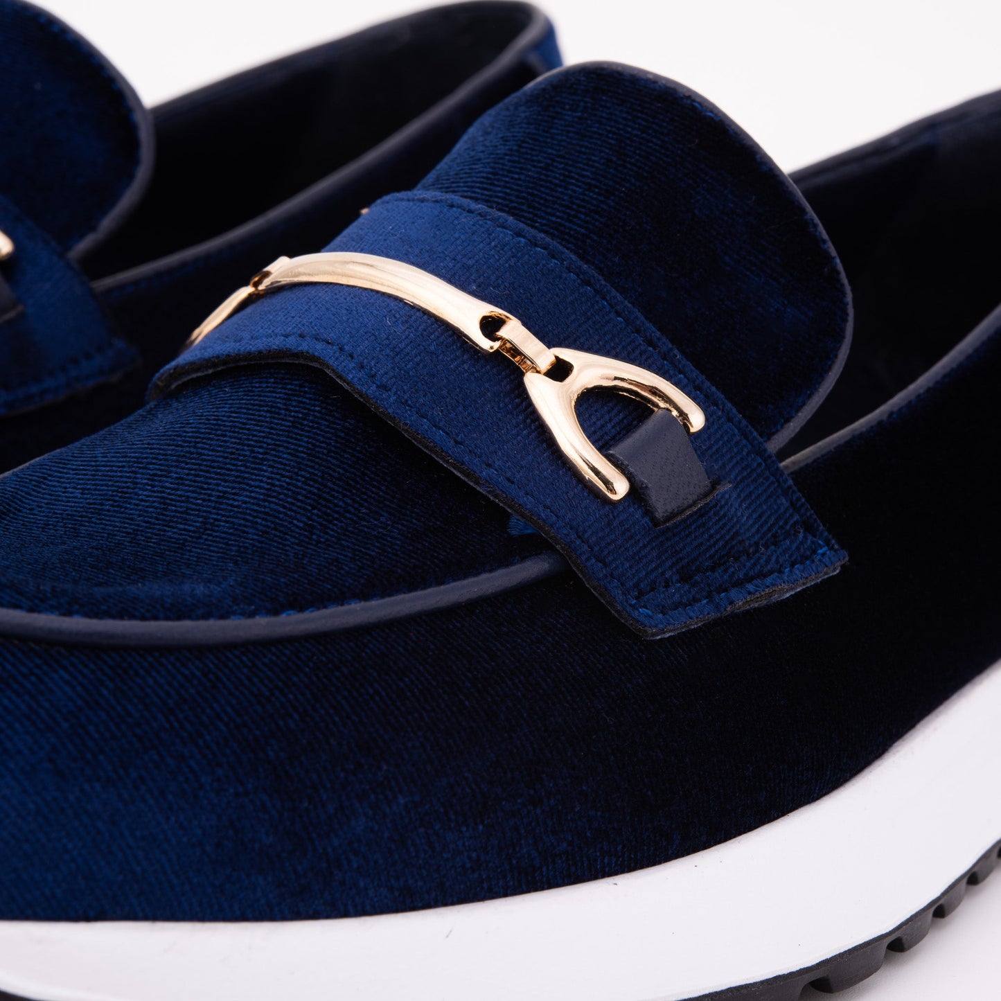 The Milan Navy Blue Leather Women Sneaker