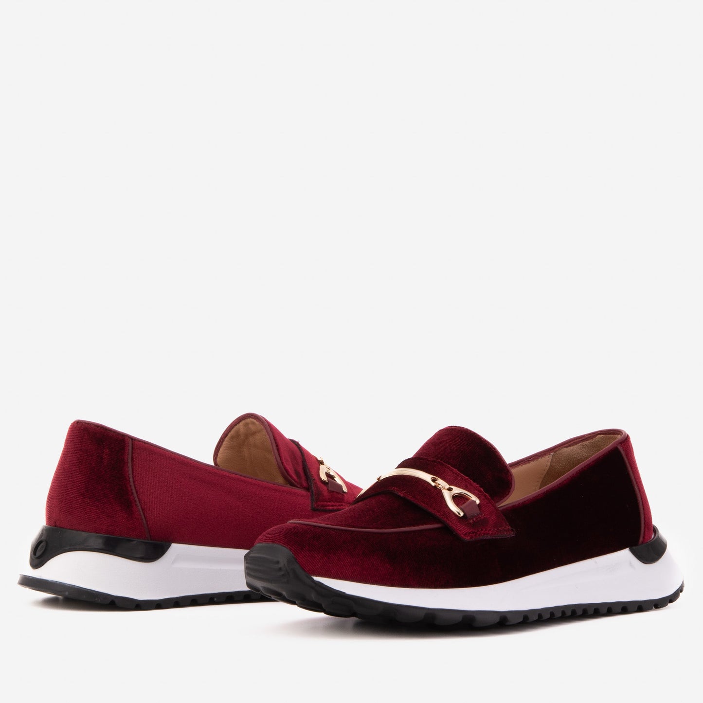 The Milan Burgundy Leather Women Sneaker