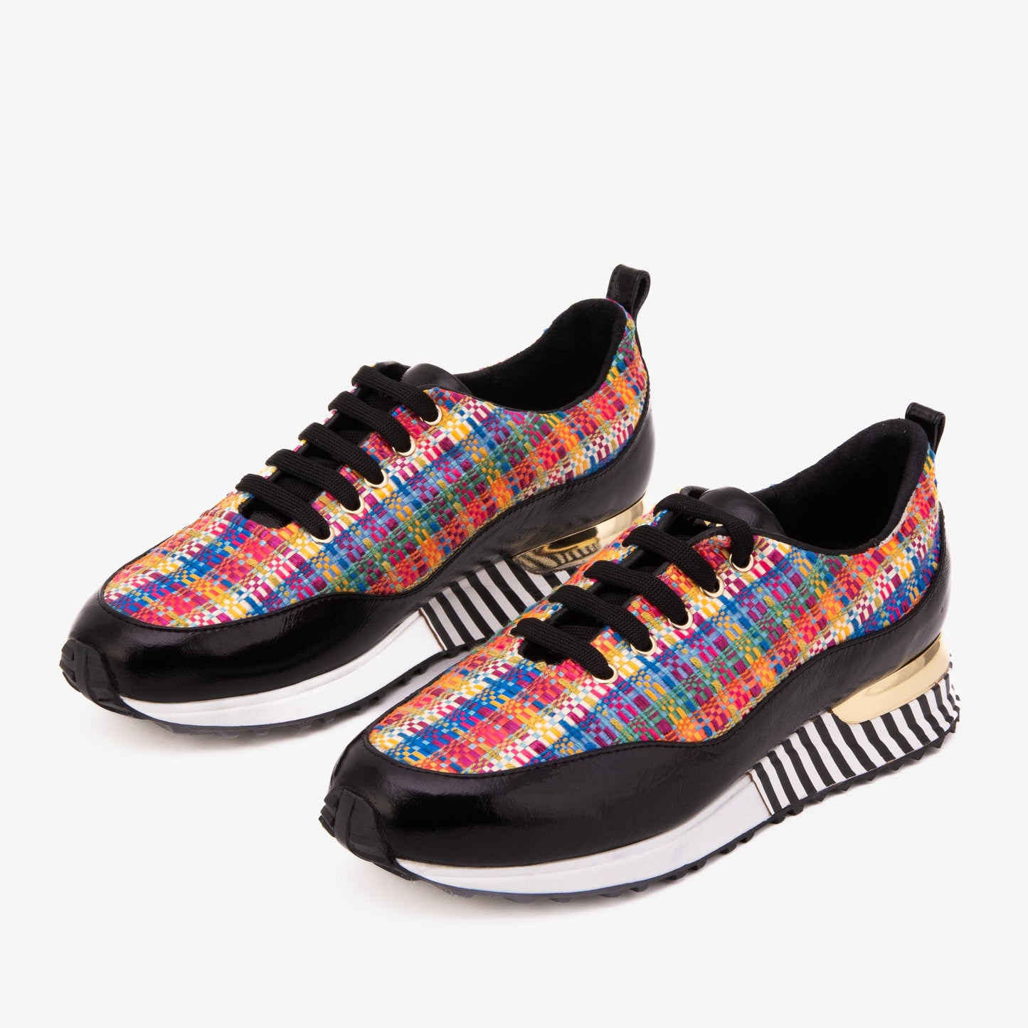 The Valencia Leather Black Women Sneaker