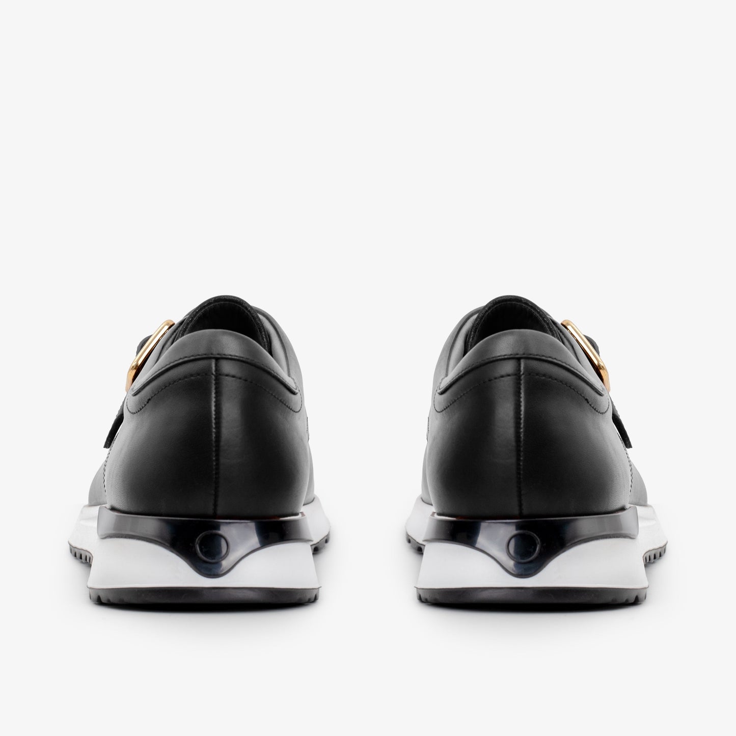 The Luxe Black Buffalo Leather Women Sneaker
