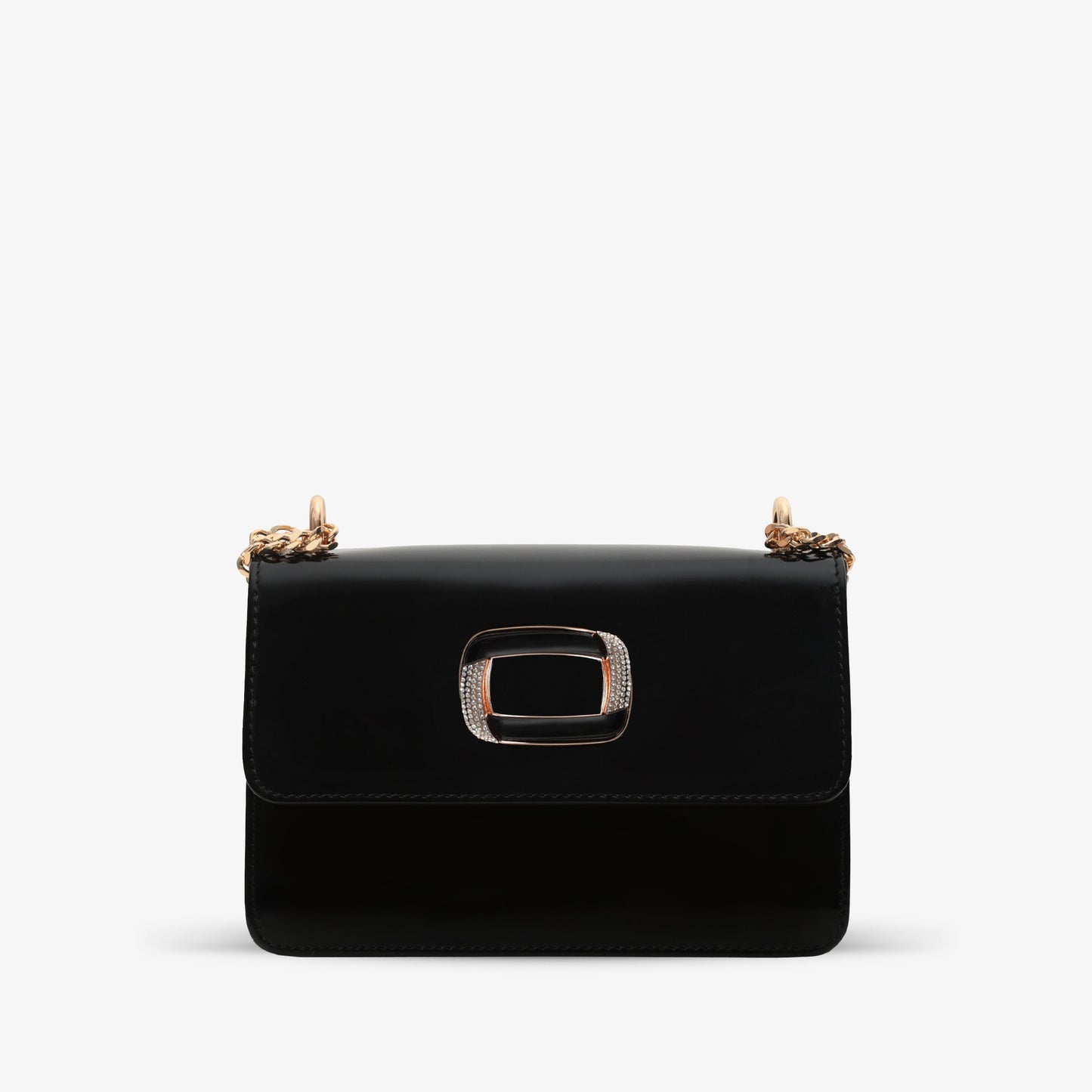 The Ferrara Black Patent Leather Handbag