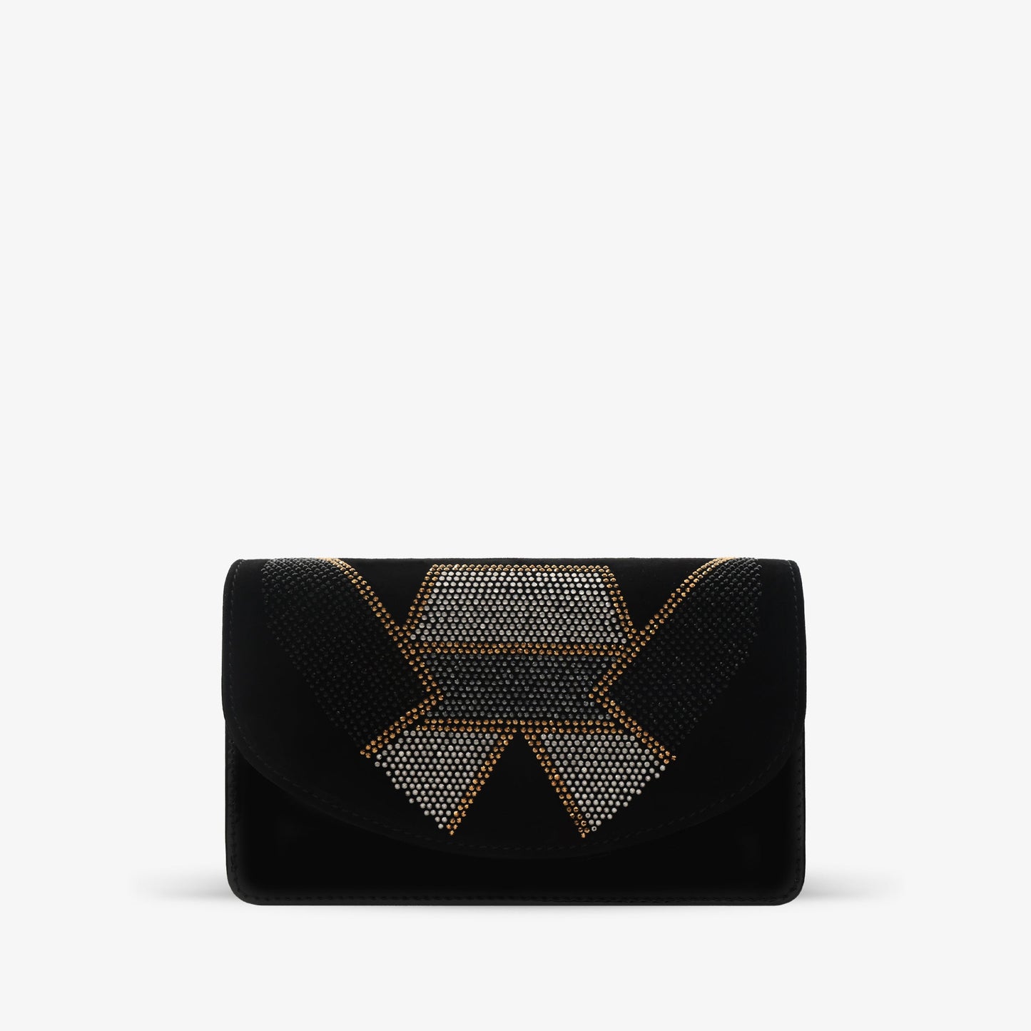 The Magnolia Black Glitter Leather Handbag