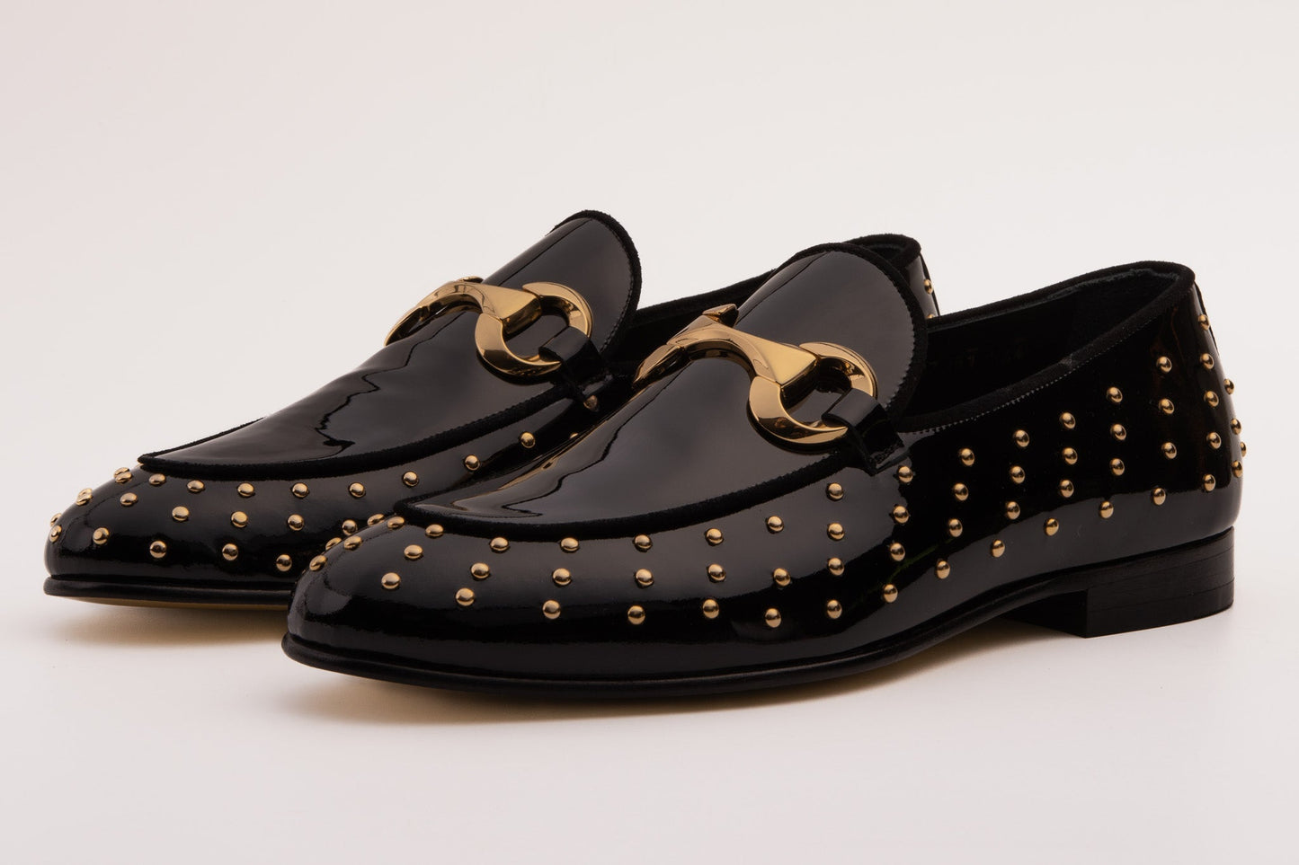 The Jupiter  Shoe Black Spike Leather  Bit Dress Loafer Limited Edition Men  Shoe