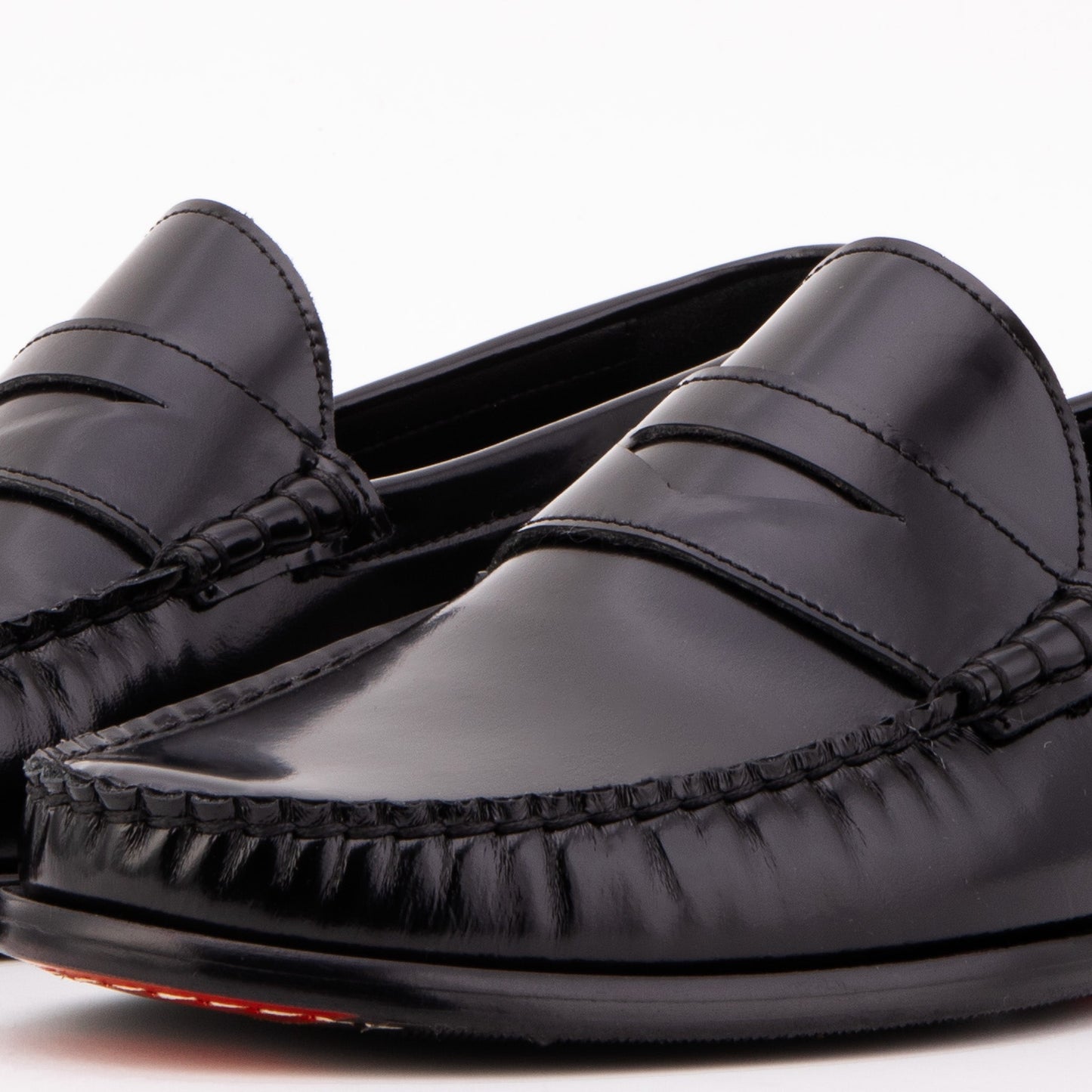 The Belmont Black Polished Leather Men Loafer