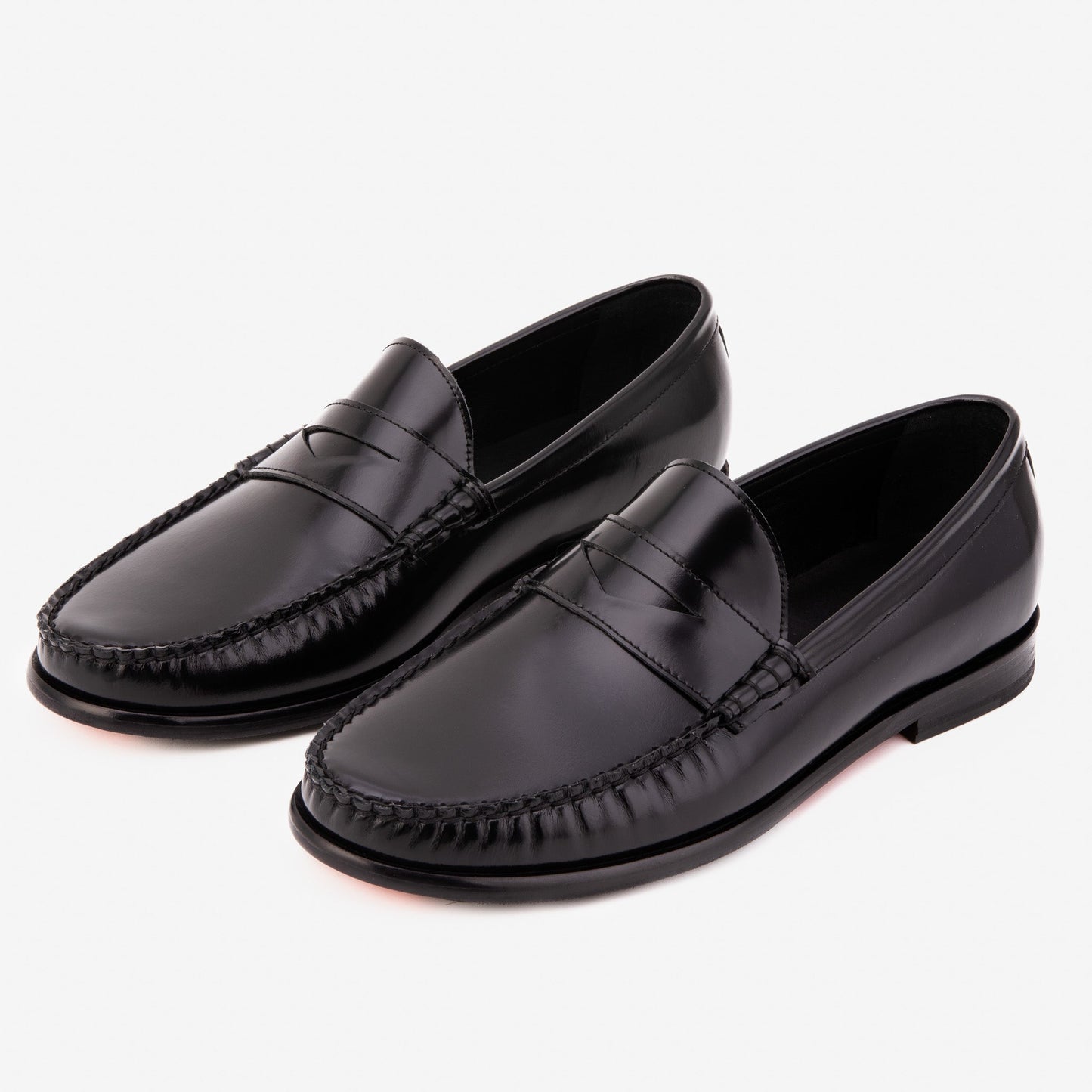 The Belmont Black Polished Leather Men Loafer