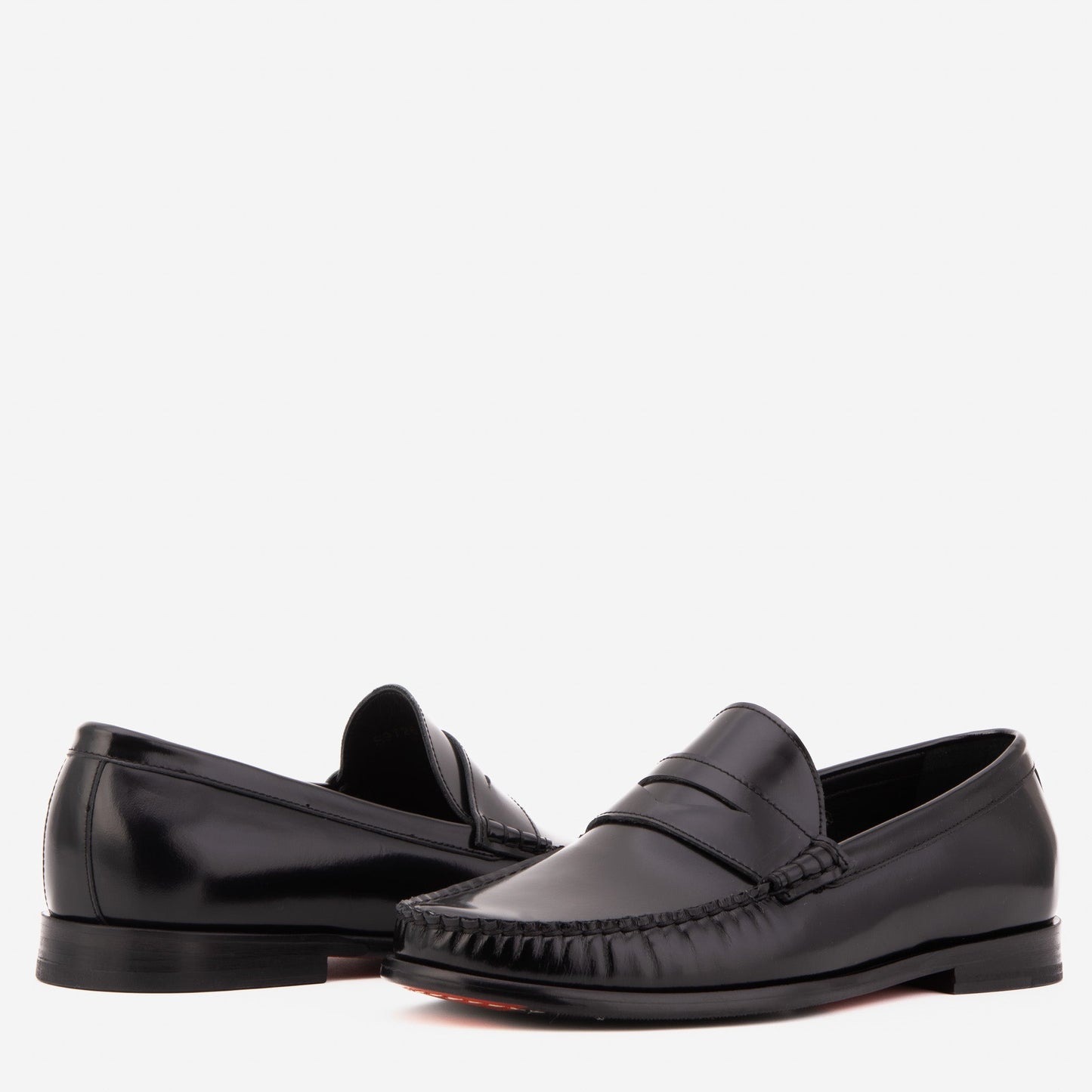 The Belmont Black Polished Leather Men Loafer