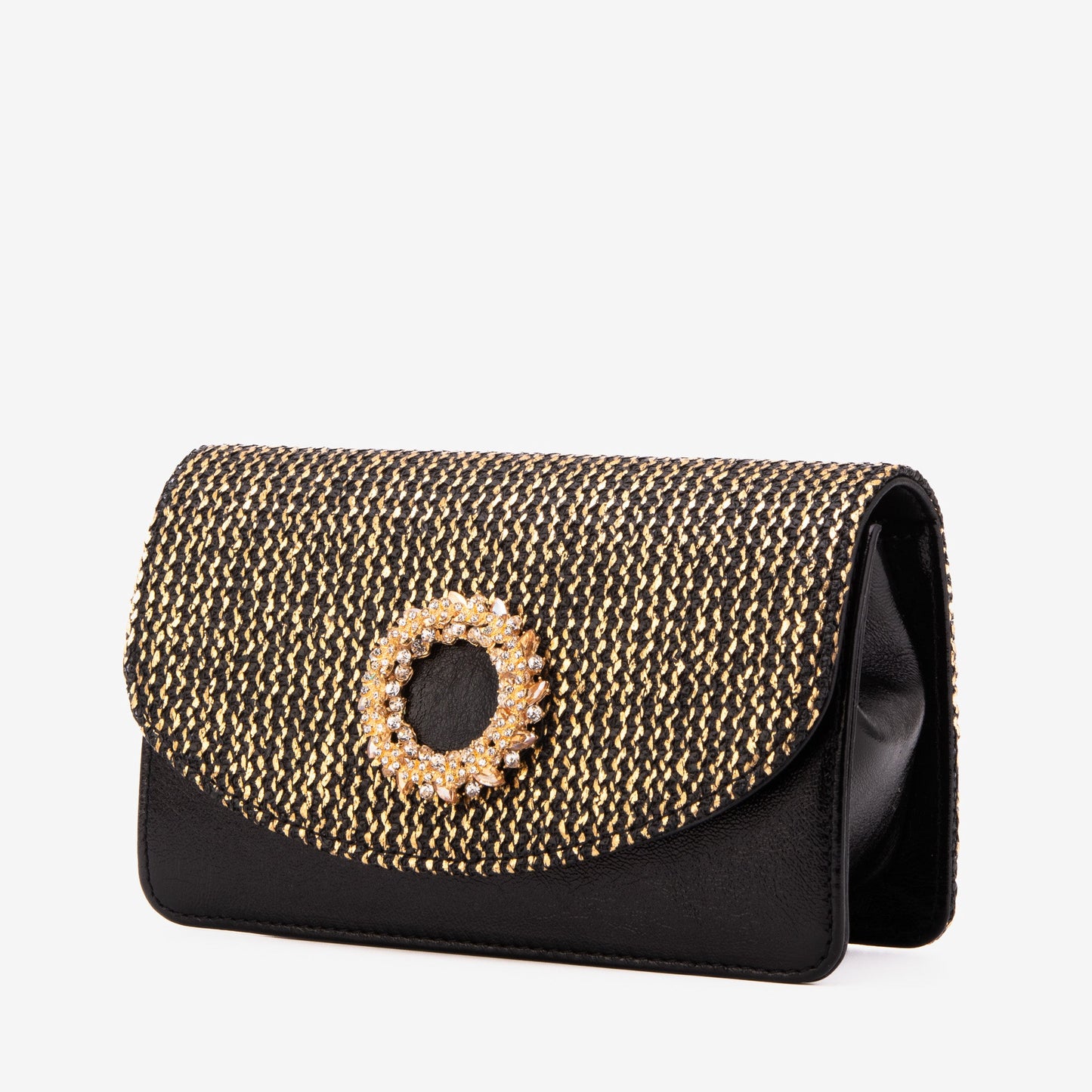 The Valencia Black & Gold Handbag