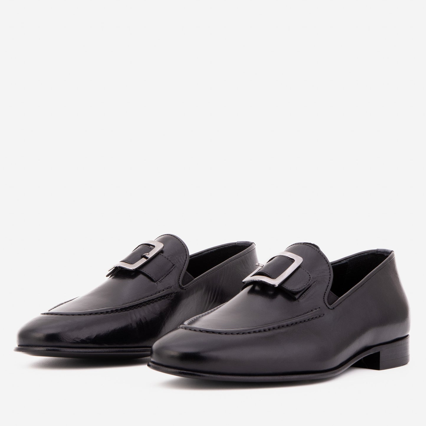 The Astoria Black Buffalo Leather Men’s Loafer