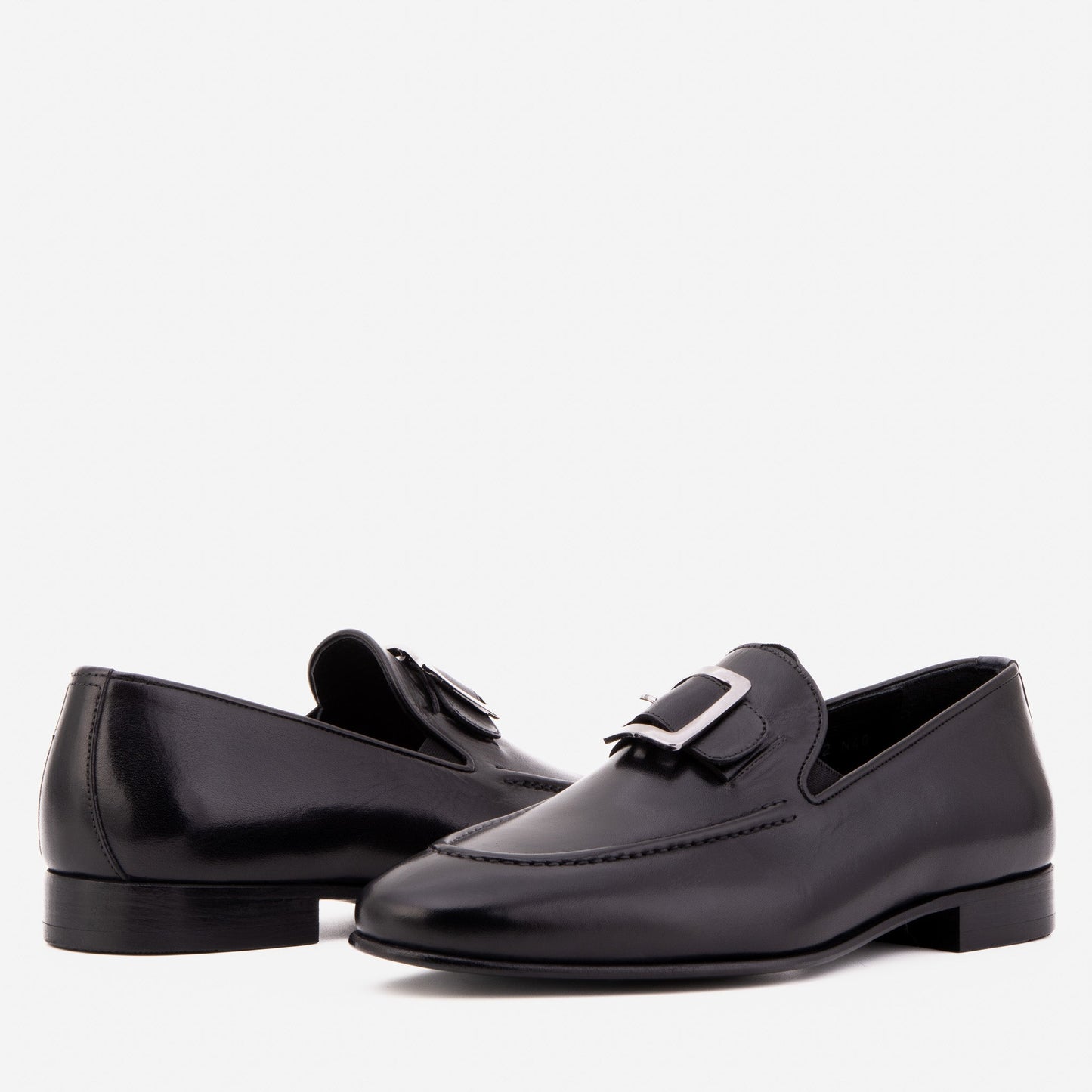 The Astoria Black Buffalo Leather Men’s Loafer