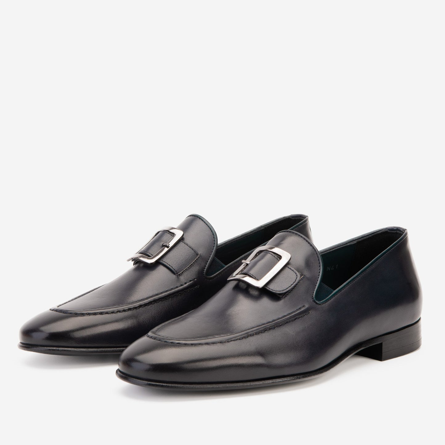 The Astoria Navy Buffalo Leather Men’s Loafer