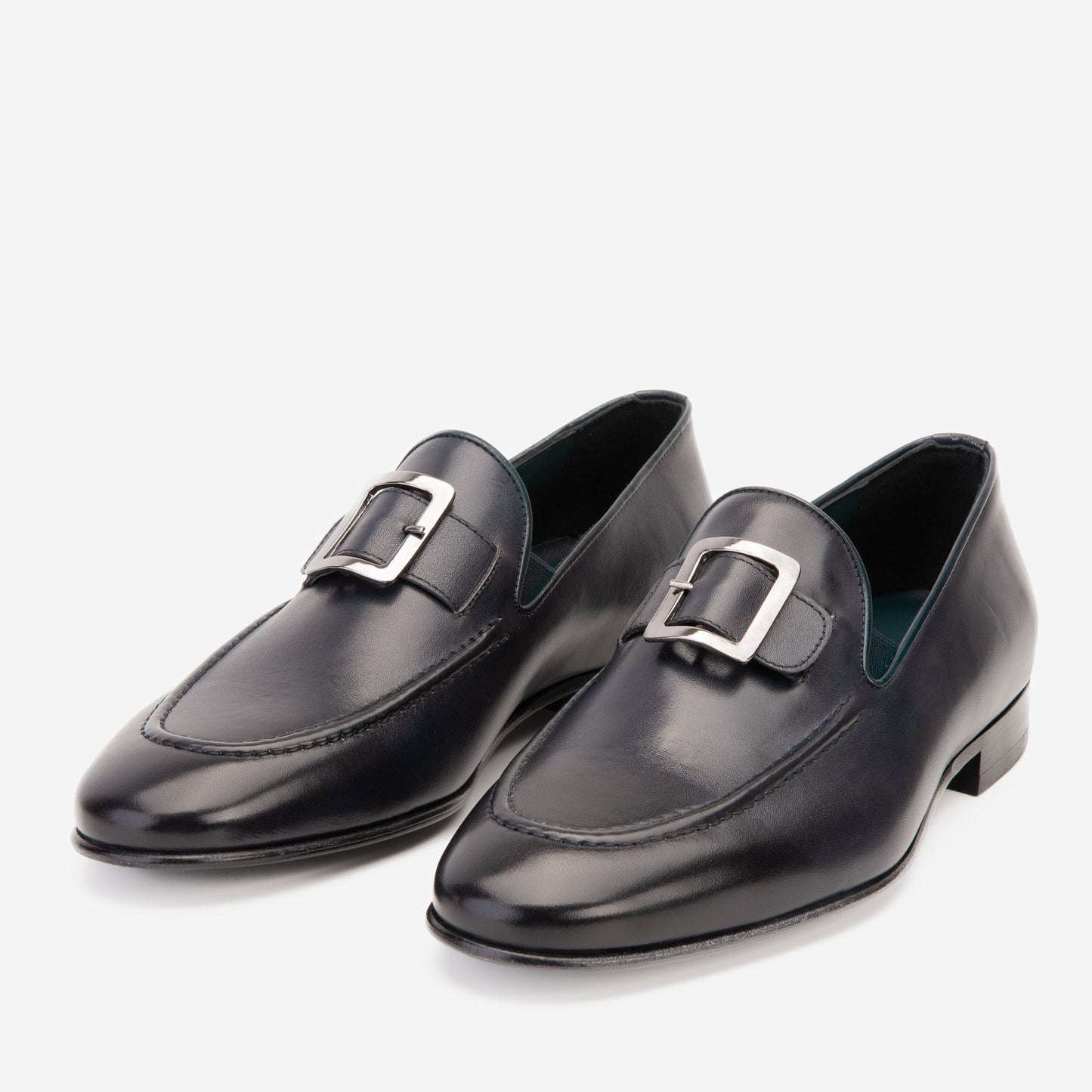 The Astoria Navy Buffalo Leather Men’s Loafer