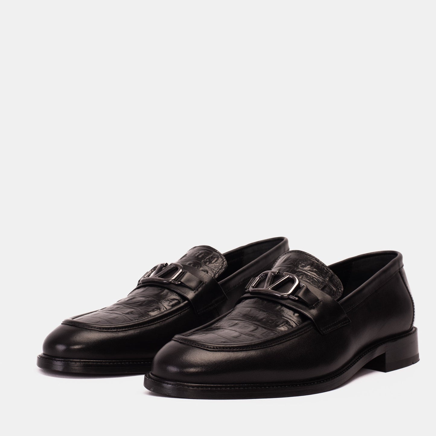 Amsterdam Black Bit Loafer Men Shoe
