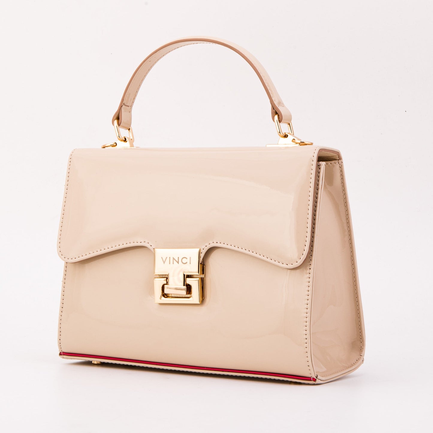 The Ege Beige Leather Handbag