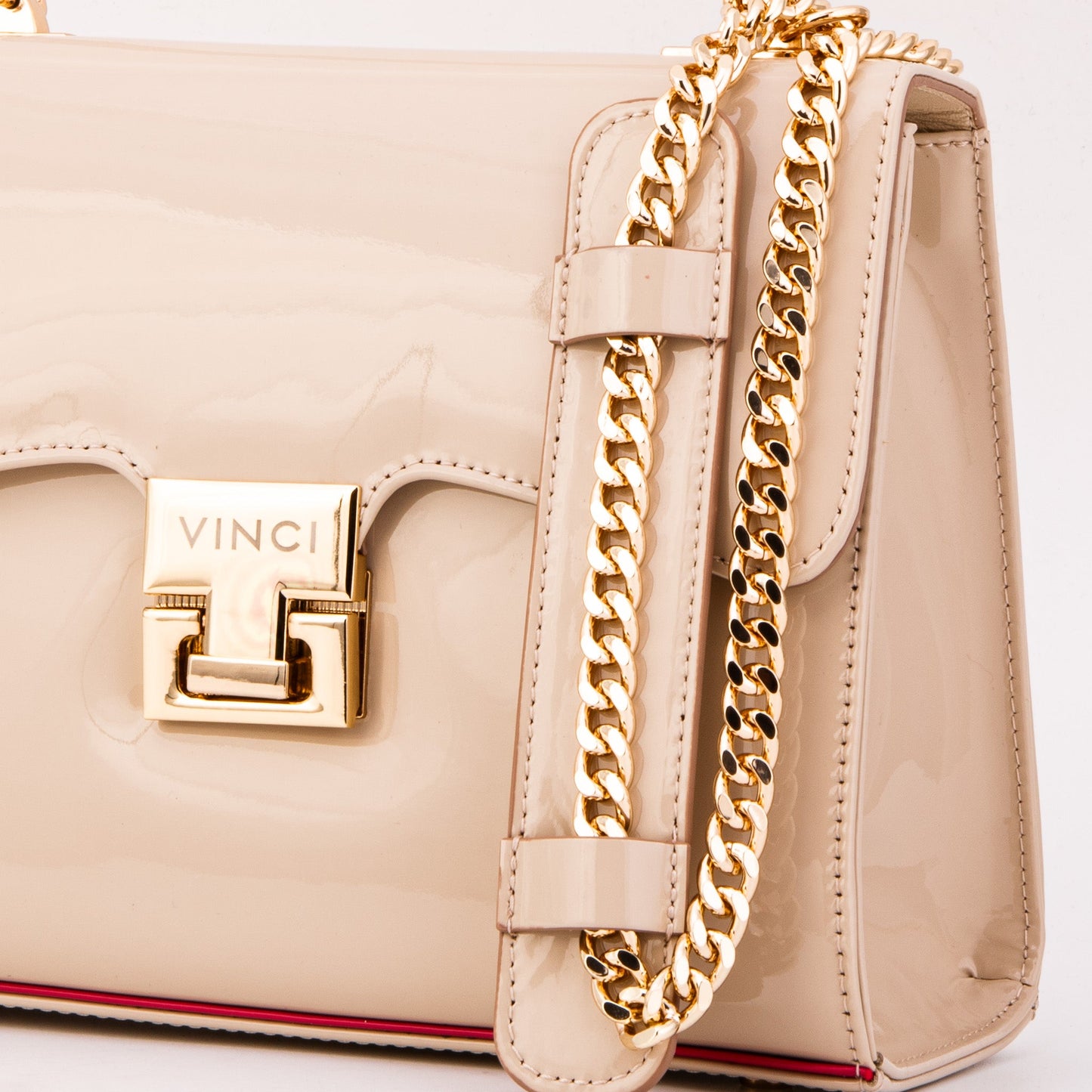 The Ege Beige Leather Handbag