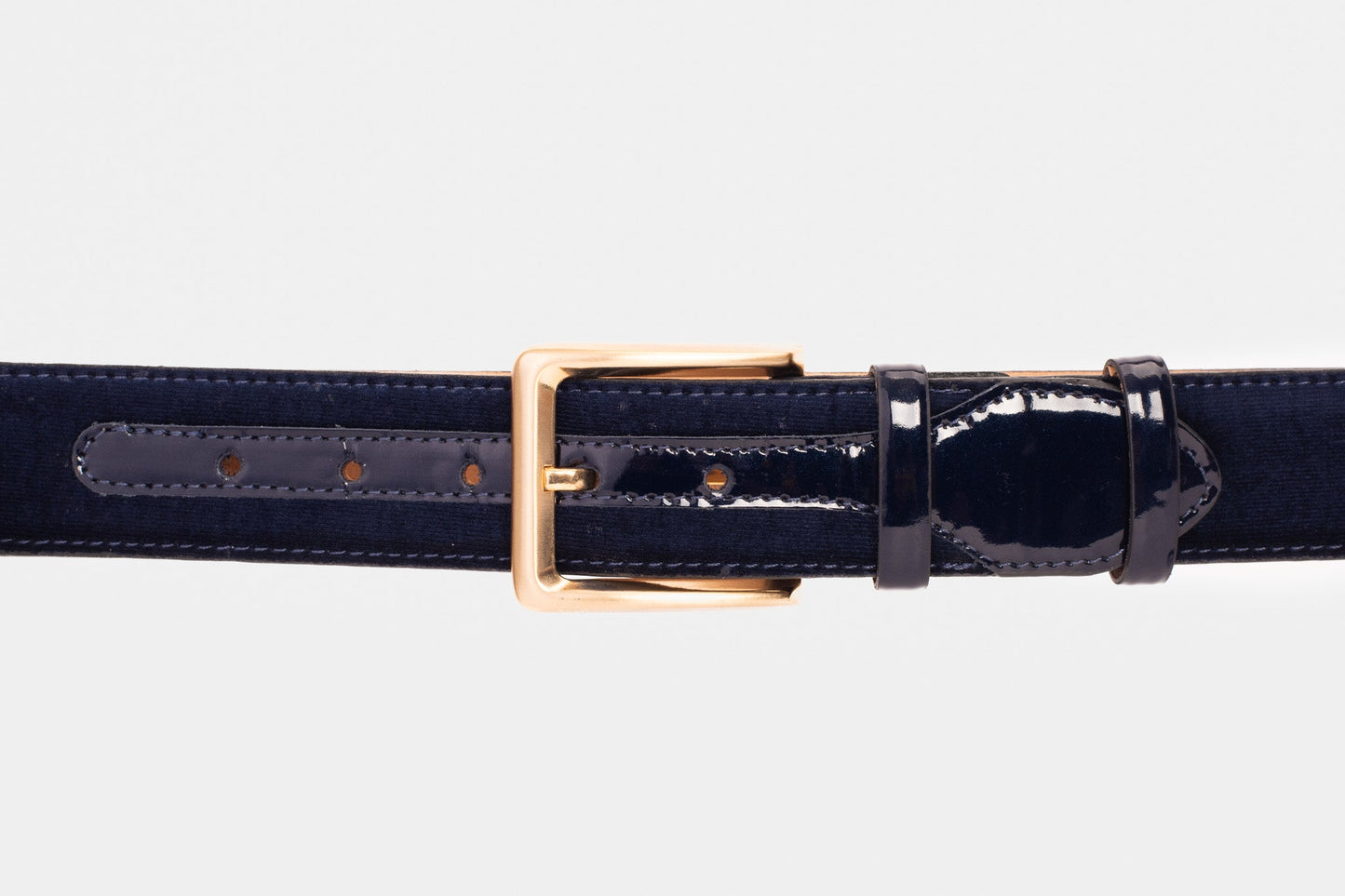 The Casaletti Navy Blue Leather Belt