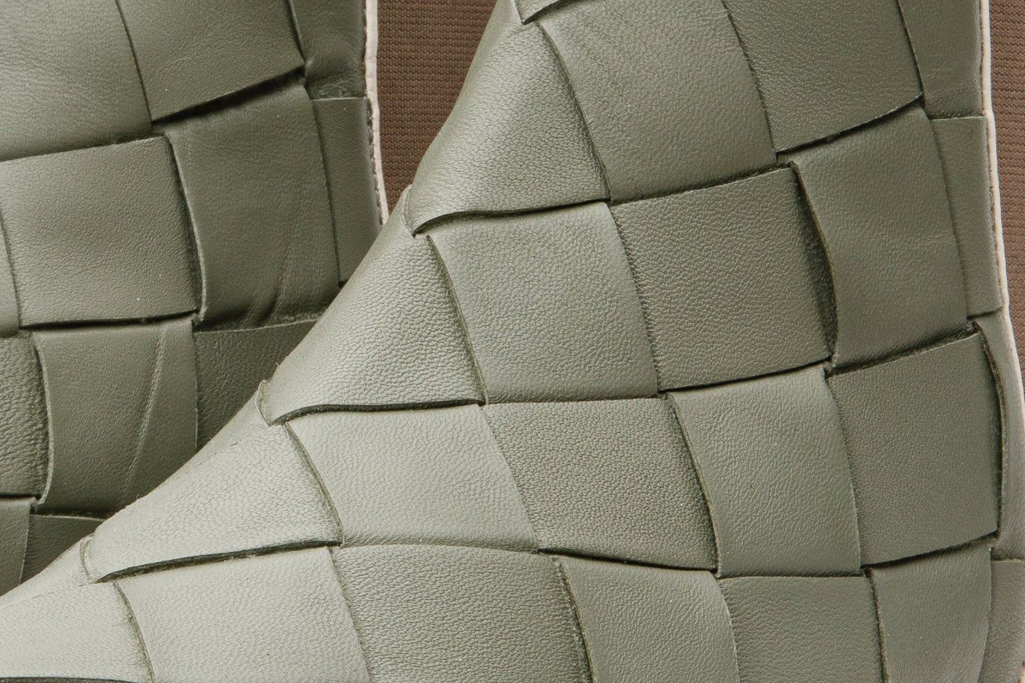 The Luisina Green Handwoven Leather Ankle Boot Final Sale!