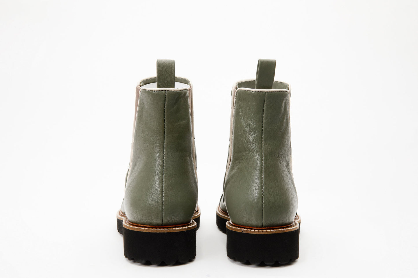 The Luisina Green Handwoven Leather Ankle Boot Final Sale!