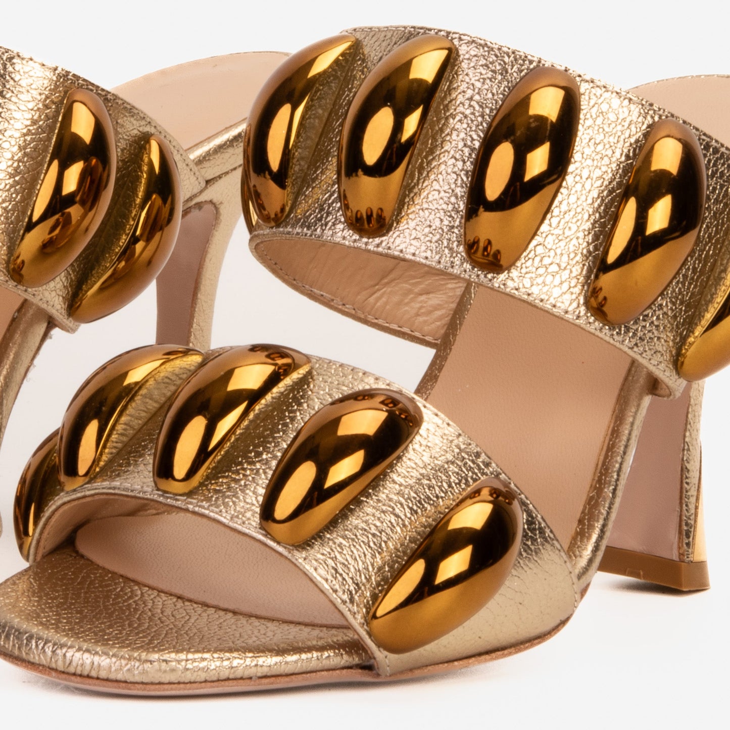 The Eclipse Gold Leather Women Sandal