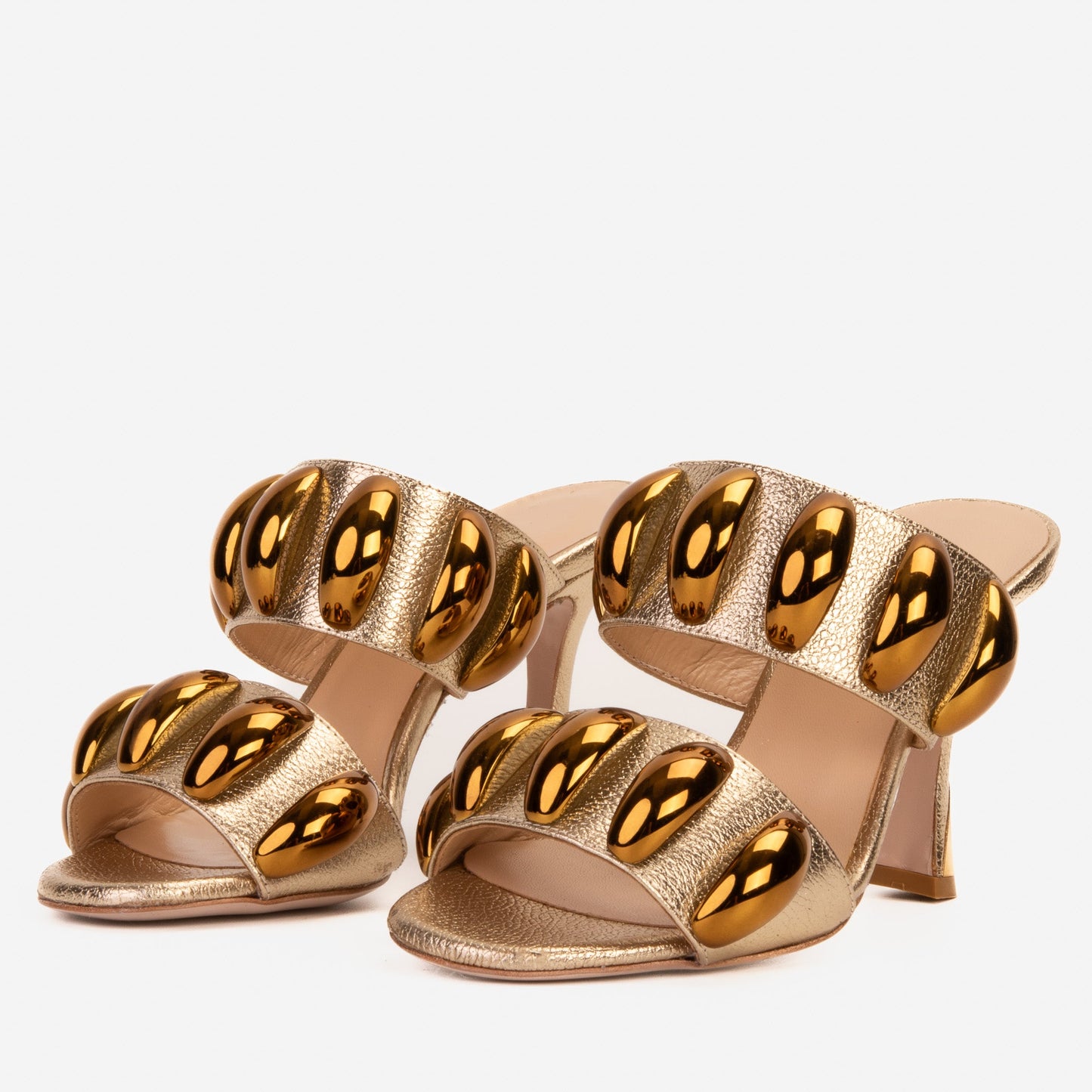 The Eclipse Gold Leather Women Sandal