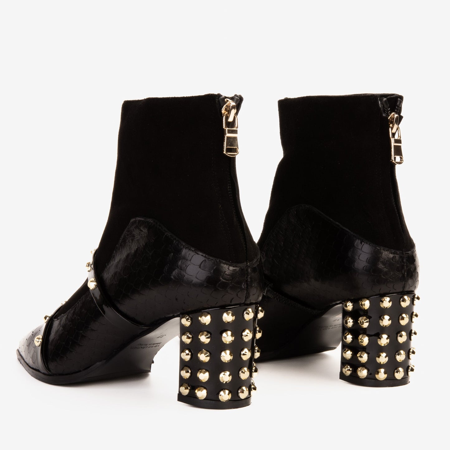 The  Valentina Leather Block Heel Women Boot