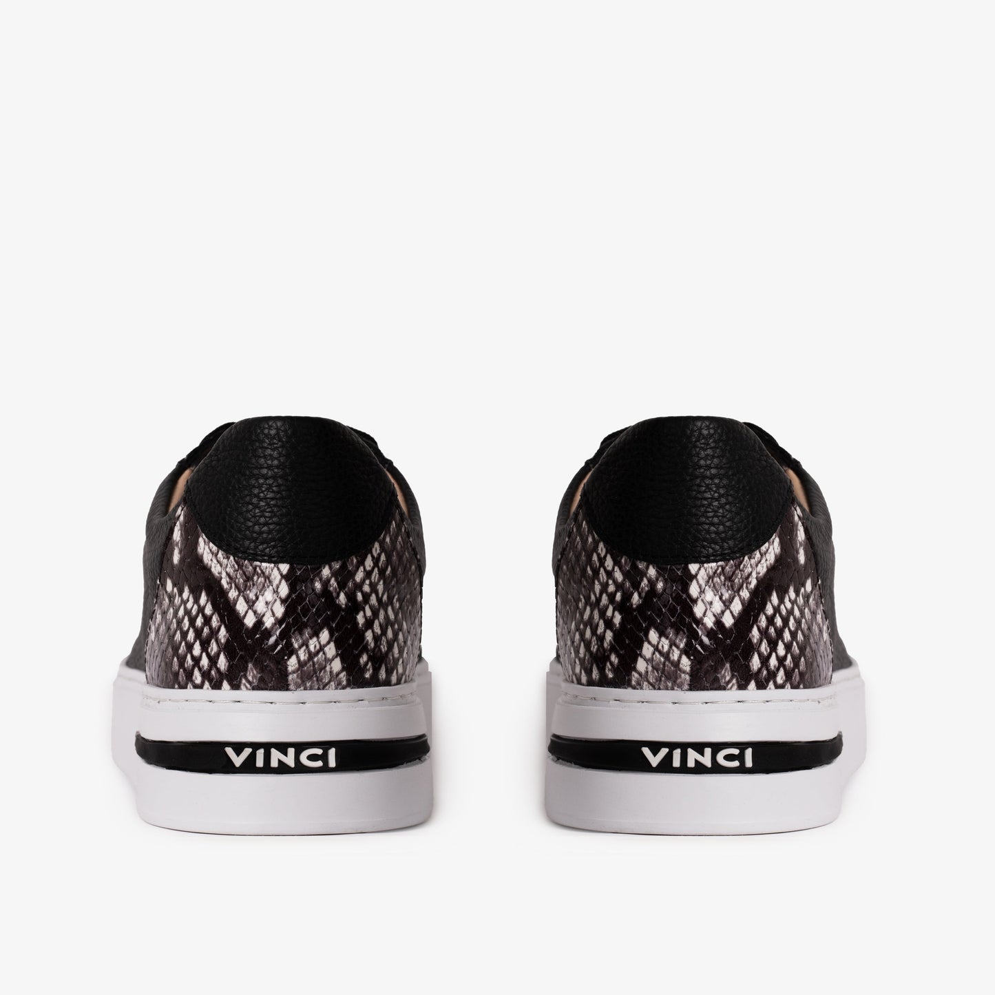 The Burano Black & White  Leather Women Sneaker