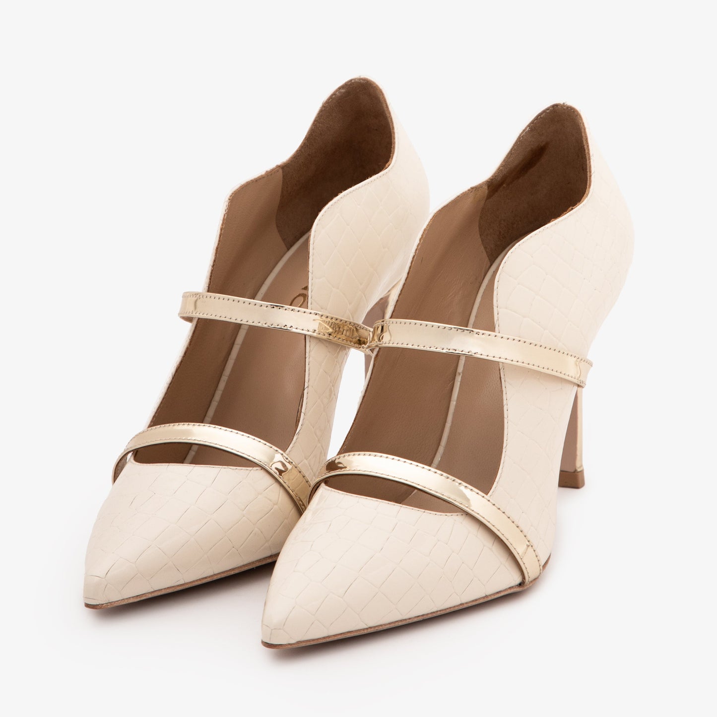 The Annapolis Cream Patent Leather Pump Women Shoe