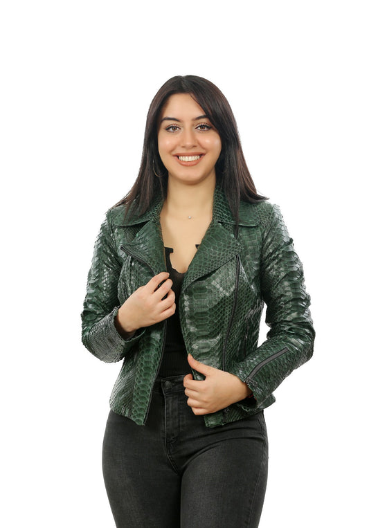 The Canton Pyhtn Leather  Women Jacket
