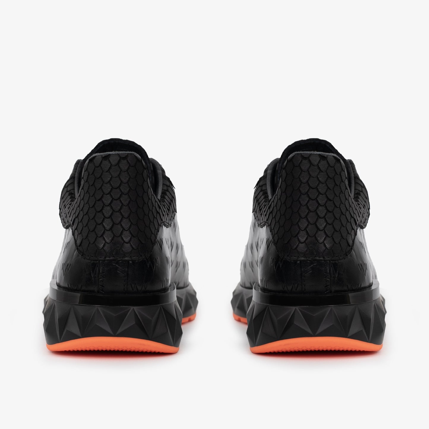 The Caesars Black Leather  Men Sneaker