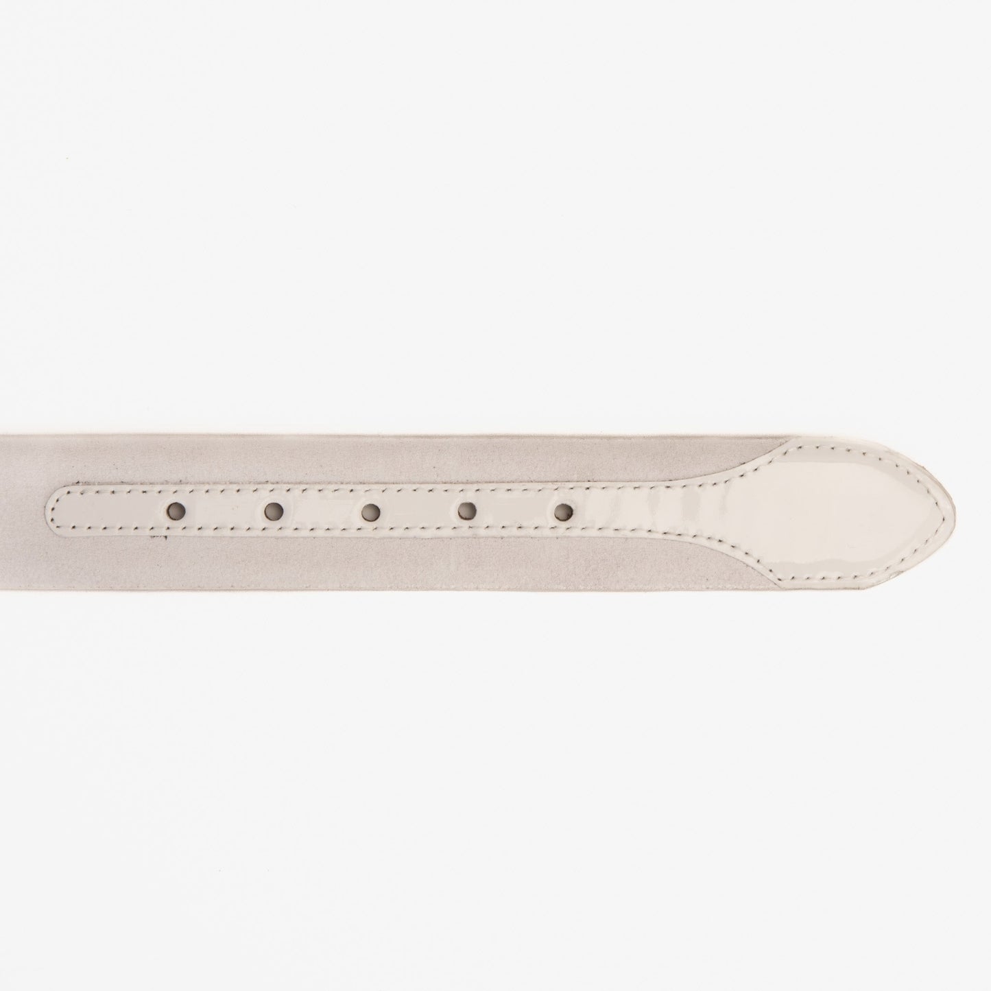 The Eugene White & Gold Woven Leather Belt