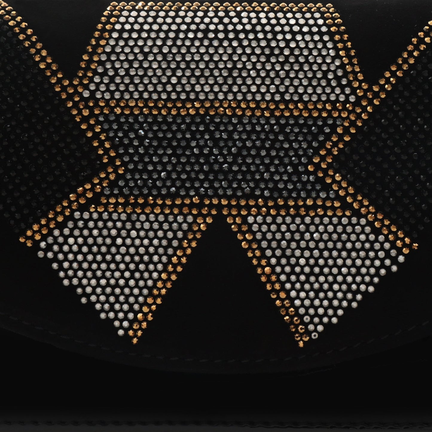 The Magnolia Black Glitter Leather Handbag