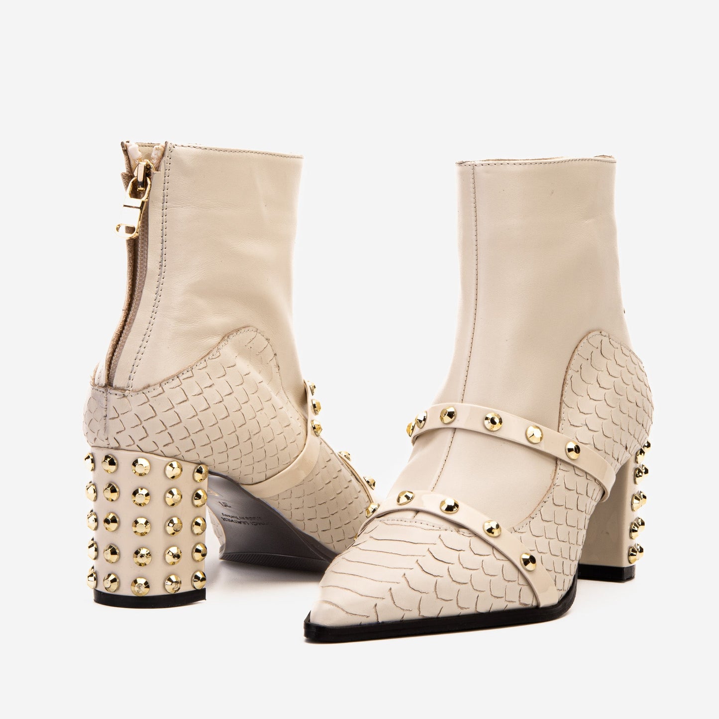 The Valentina Leather Block Heel Women Boot