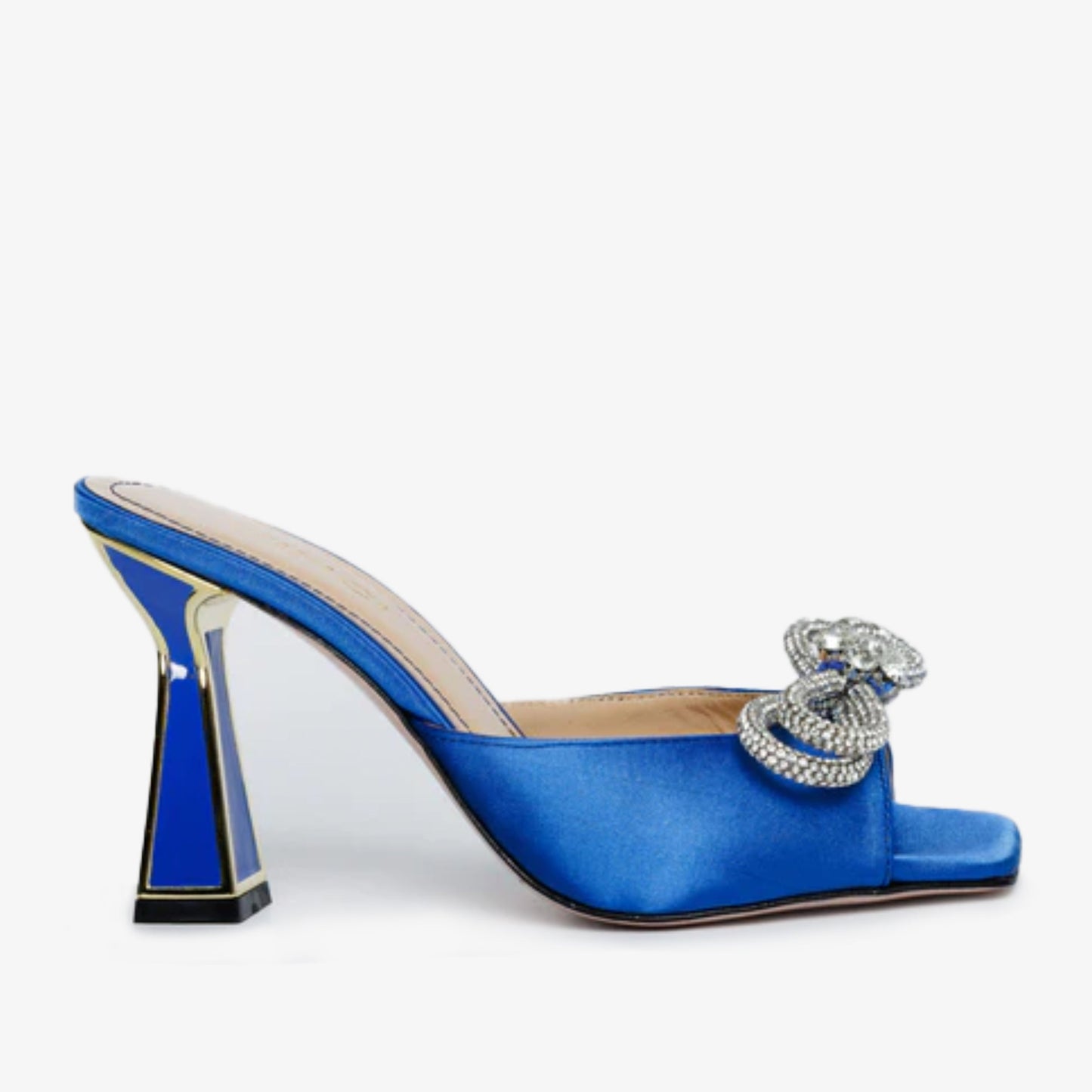 The Jiffy Sax Blue Leather Women Sandal Final Sale!